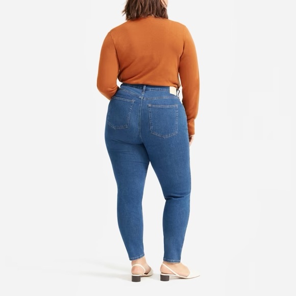 Everlane The Authentic Stretch High-Rise Skinny (Mid-Blue, 26.5” inseam) - Picture 5 of 8